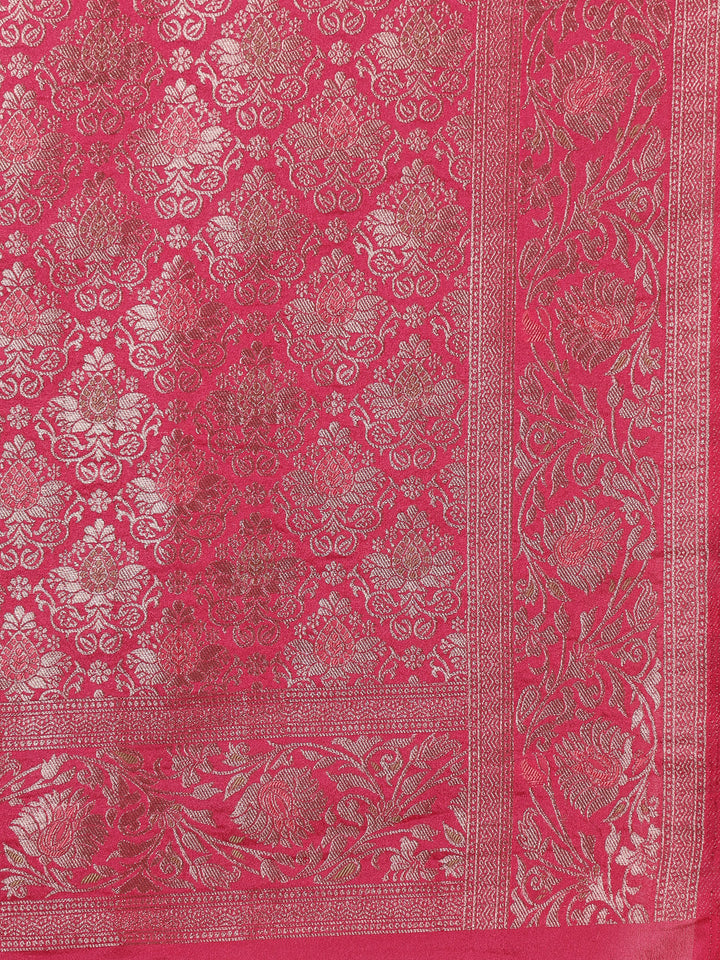 Border Zari Jaal Art Silk Woven Saree