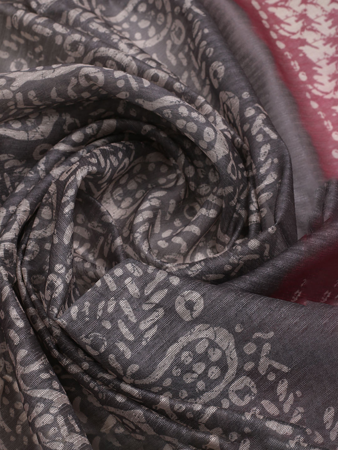 Printed Chanderi Unstitched Suit With Dupatta