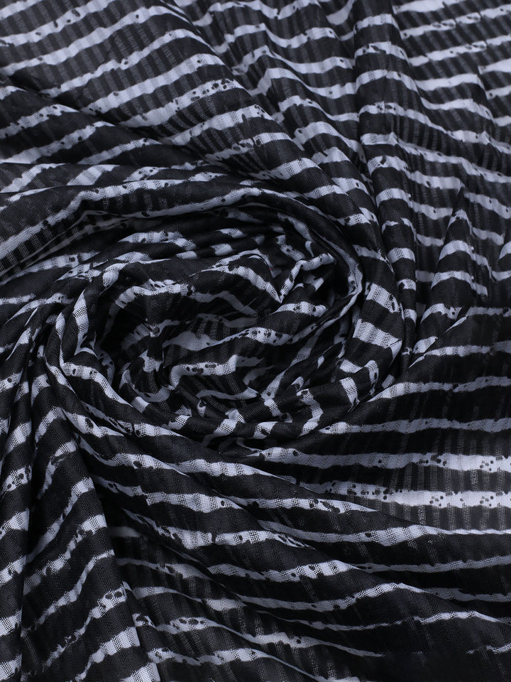 Printed Cotton Blend Unstitched Suit With Dupatta