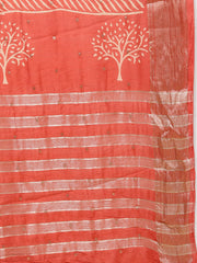 Abstract Printed Cotton Saree