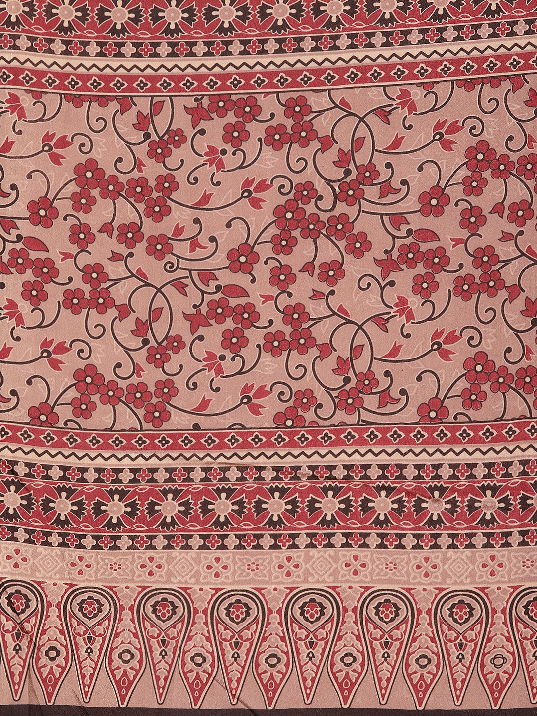 Digital Printed Crepe Woven Saree