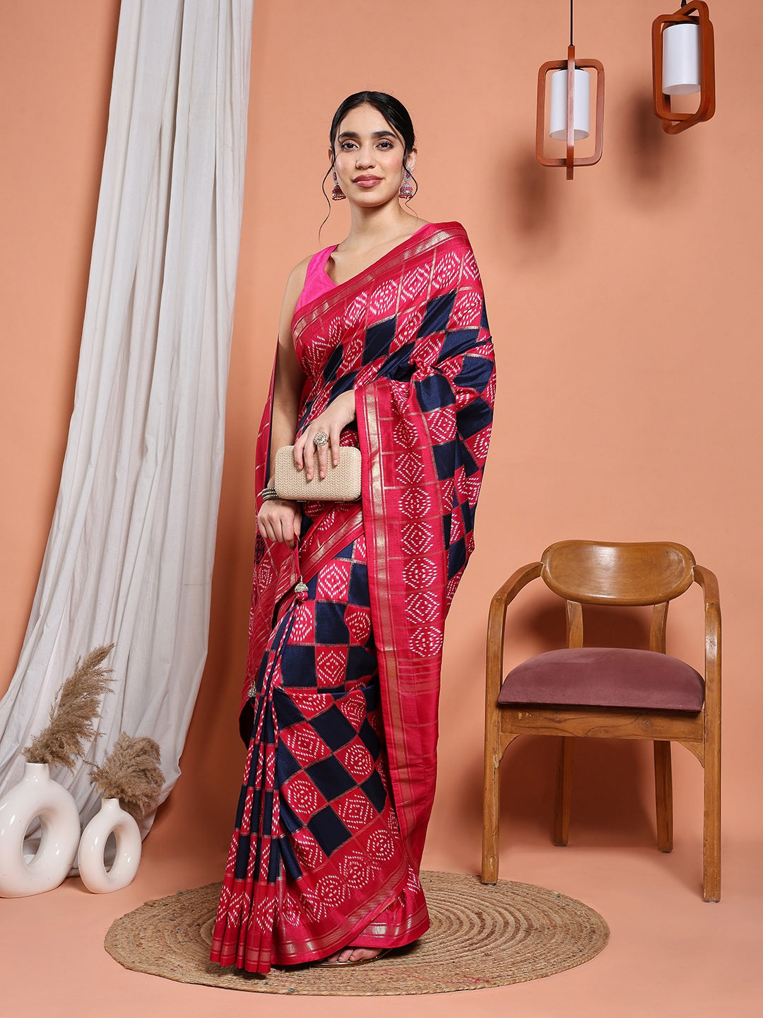 Digital Printed Art Silk Saree