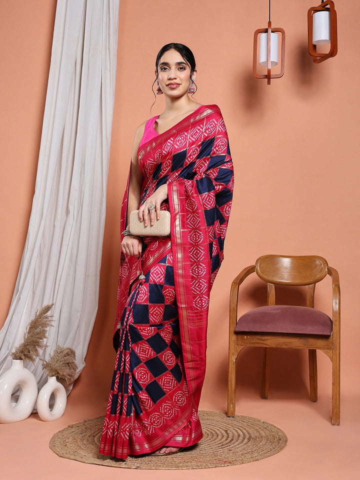Digital Printed Art Silk Saree