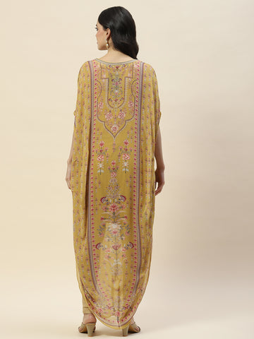 Digital Print Georgette Kaftan Kurta