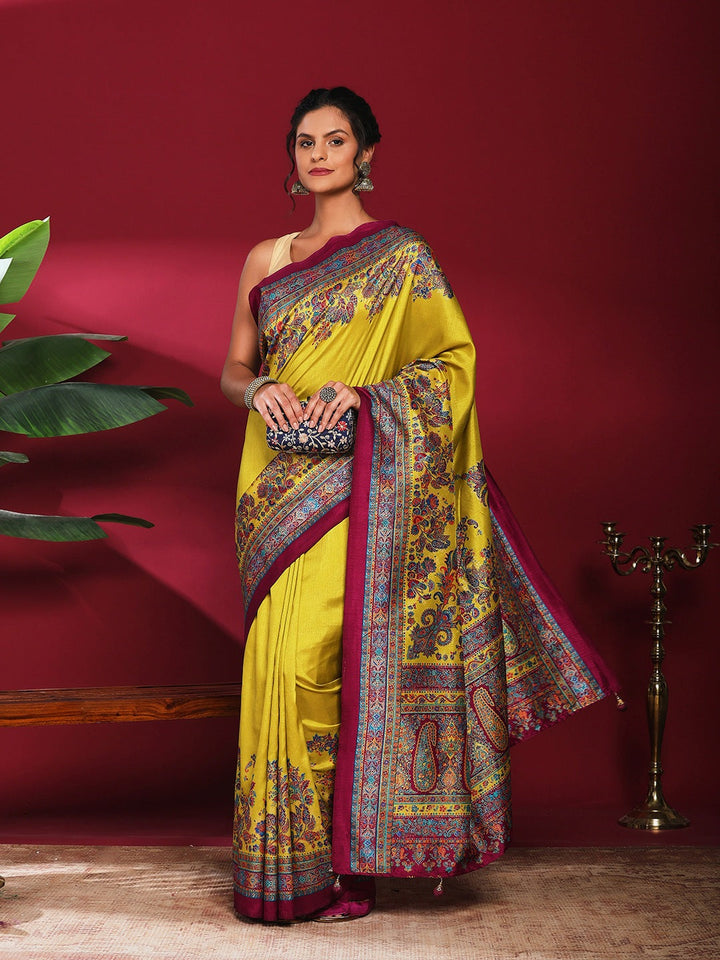 Digital Printed Art Silk Saree