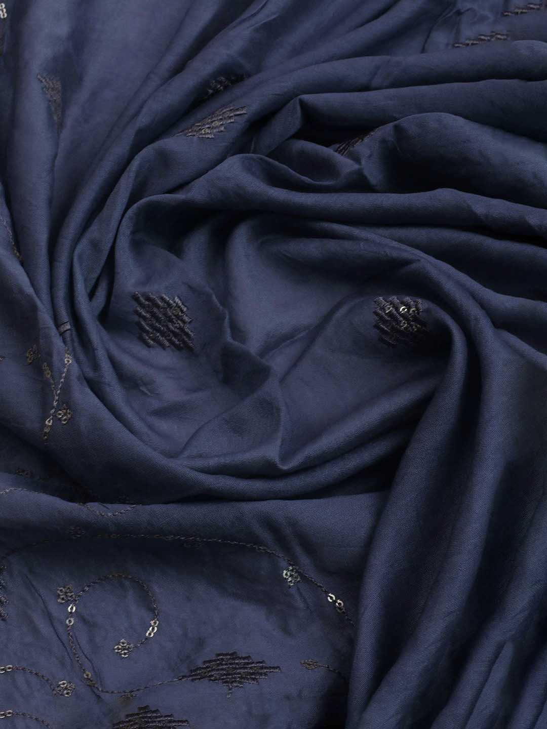 Printed Cotton Blend Unstitched Suit With Dupatta