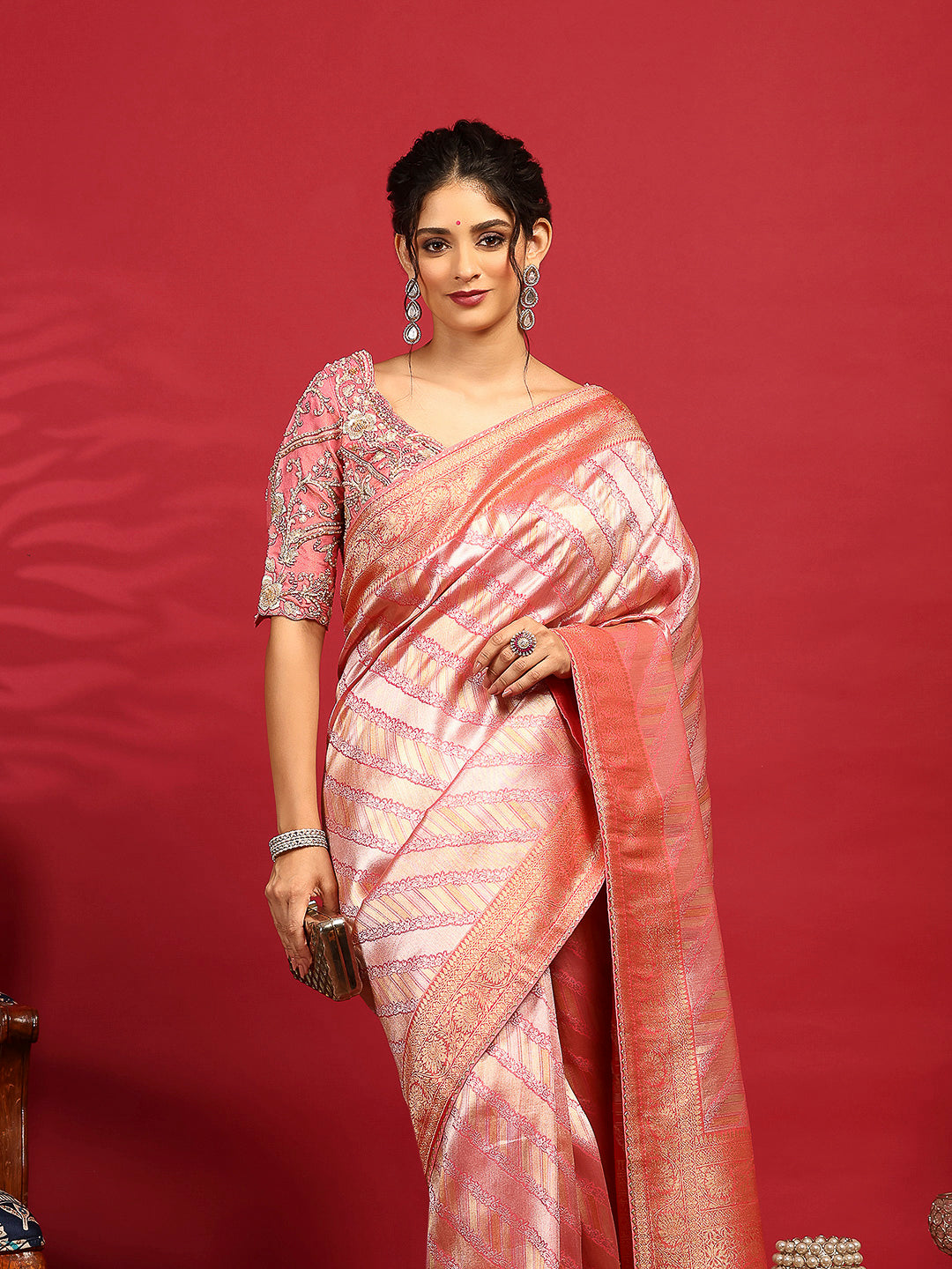 Embroidered Banarasi Saree