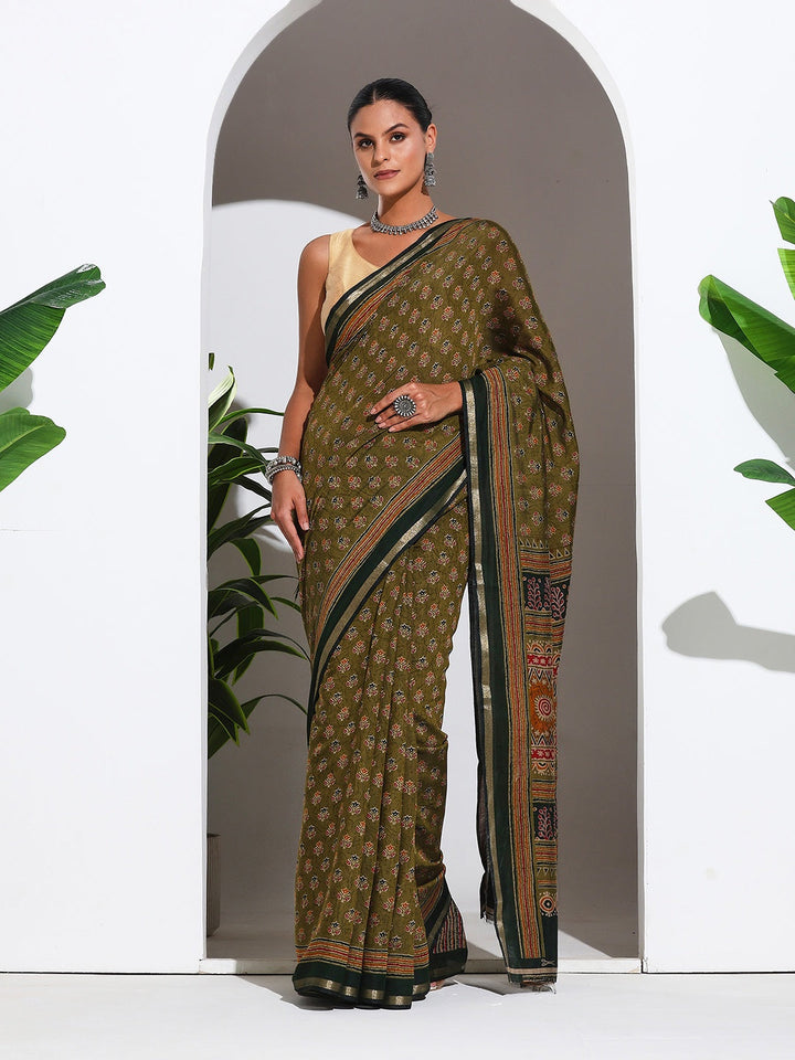 Digital Printed Art Silk Saree