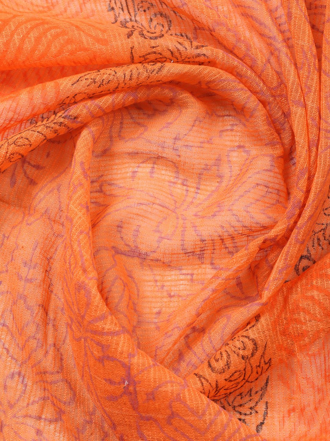 Printed Cotton Blend Unstitched Suit With Pant &amp; Dupatta