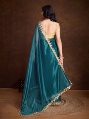 Stone Embroidery Tissue Saree