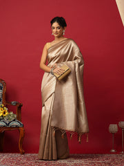 Woven Design Art Silk Mouse Saree