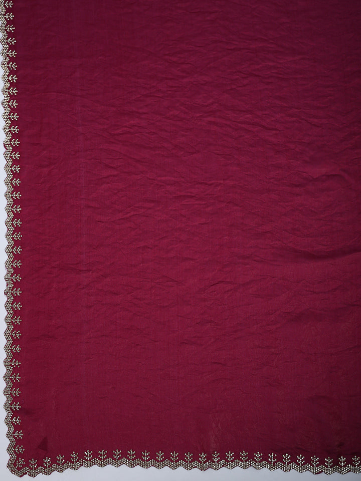 Embroidered Organza Saree