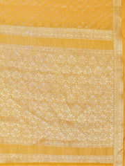 Zari Jaal Woven Crepe Saree