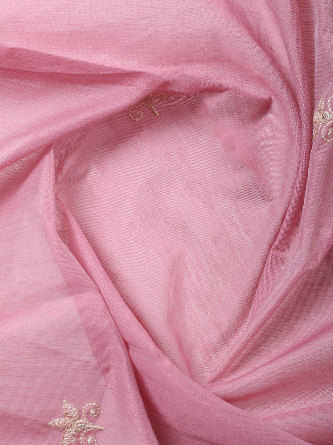 Embroidered, Cotton Blend Unstitched Suit With Pant &amp; Dupatta