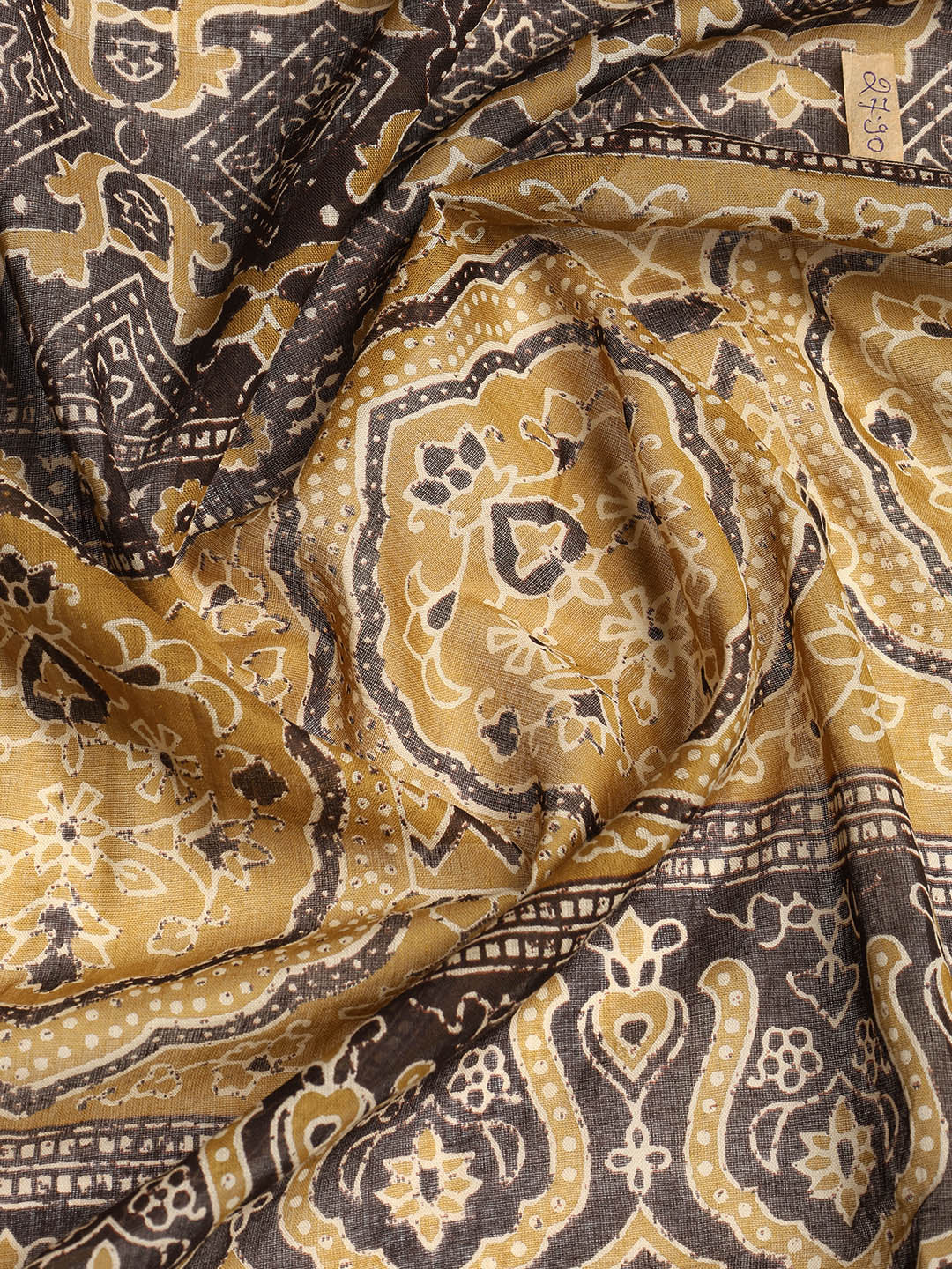Printed Cotton Blend Unstitched Suit With Dupatta