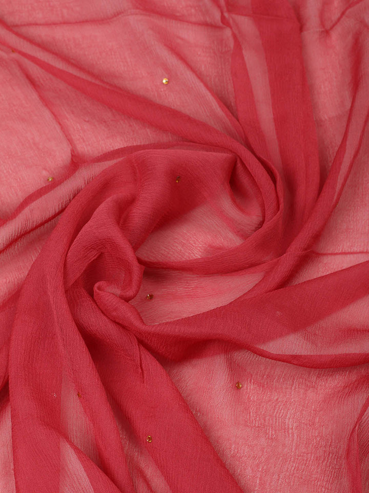 Woven Design Chanderi Unstitched Suit With Pant &amp; Dupatta