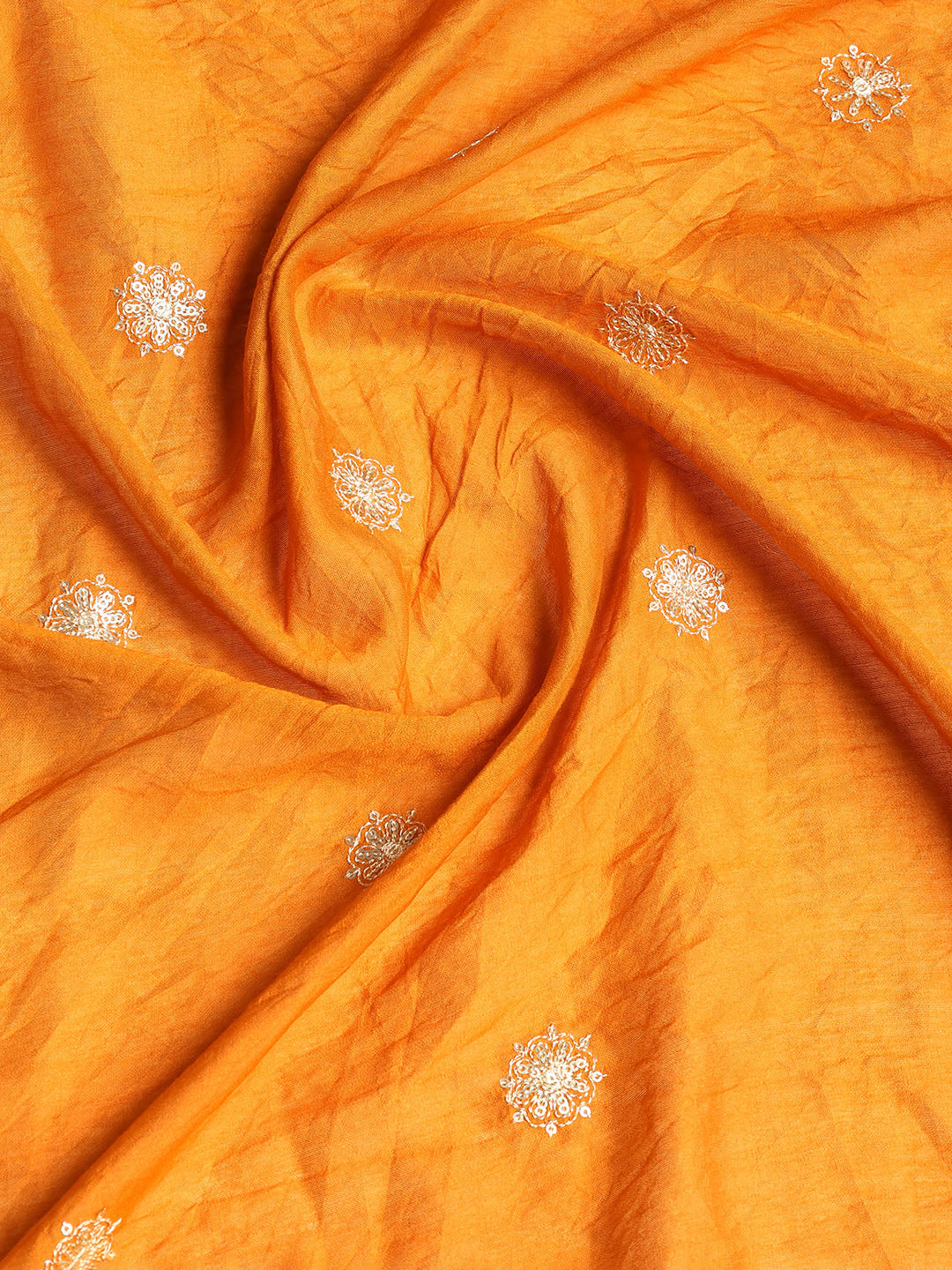 Neck Embroidered Cotton Blend Unstitched Suit With Dupatta