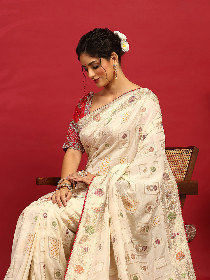 Embroidered Banarasi Saree