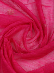 Neck Embroidered Chanderi Unstitched Suit Piece With Dupatta