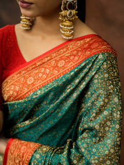 Woven Design Satin Saree