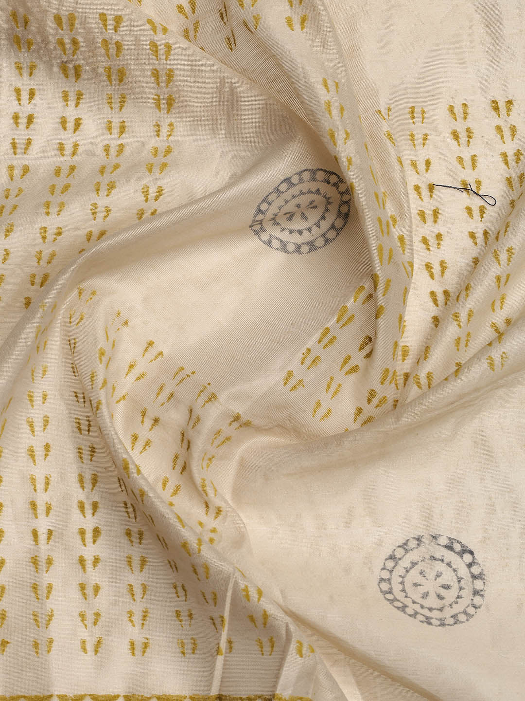 Neck Embroidered Cotton Blend Unstitched Suit With Dupatta