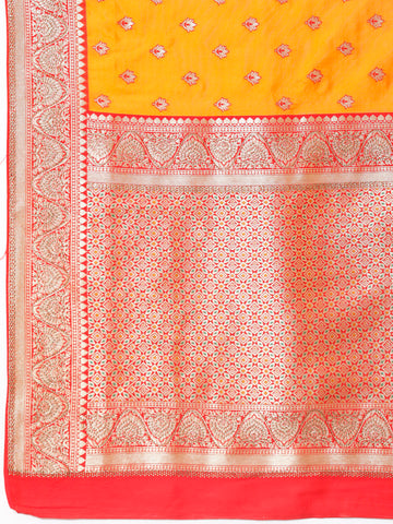 Zari Border Banarasi Woven Saree