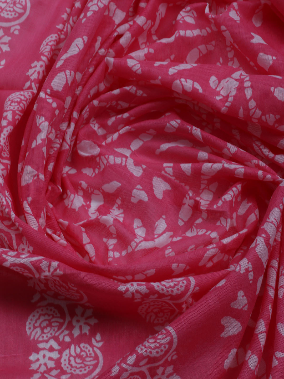 Printed Cotton Blend Unstitched Suit With Dupatta