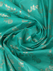 Woven Design Chanderi Unstitched Suit With Pant & Dupatta