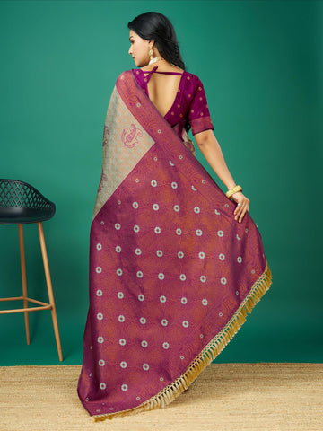 Zari Border Woven Handloom Saree