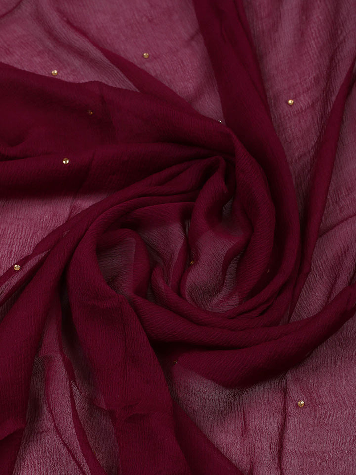 Woven Design Chanderi Unstitched Suit With Pant &amp; Dupatta