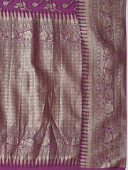 Zari Jaal Woven Crepe Saree