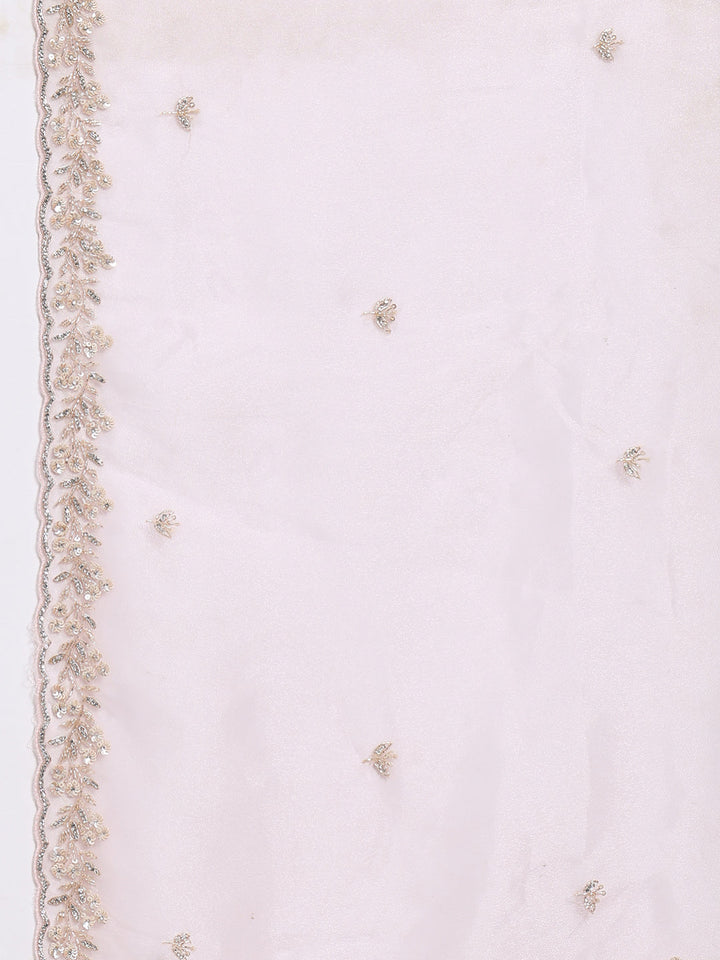 Sequence Embroidery Tissue Saree