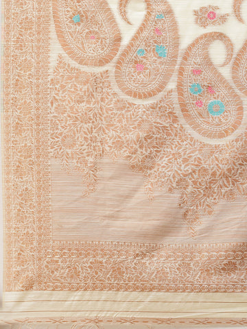 Parsley Woven Cotton Saree