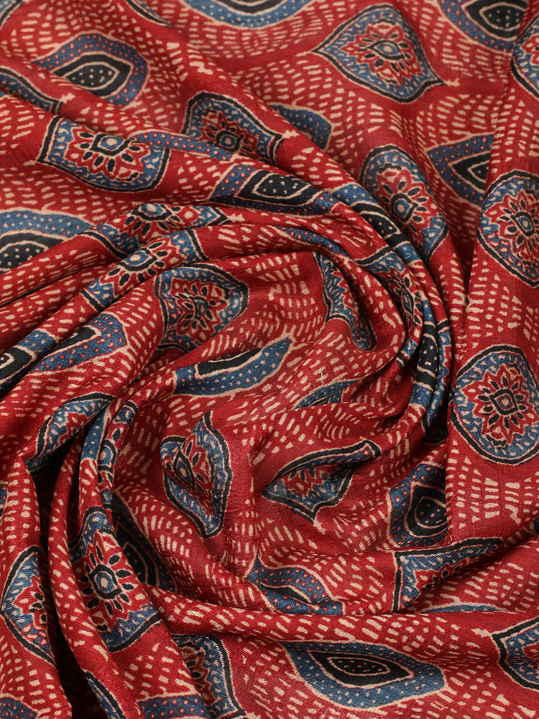 Embroidered Tussar Unstitched Suit With Pant &amp; Dupatta