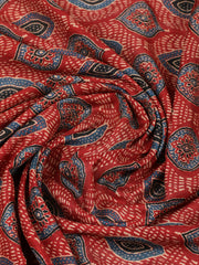 Embroidered Tussar Unstitched Suit With Pant & Dupatta