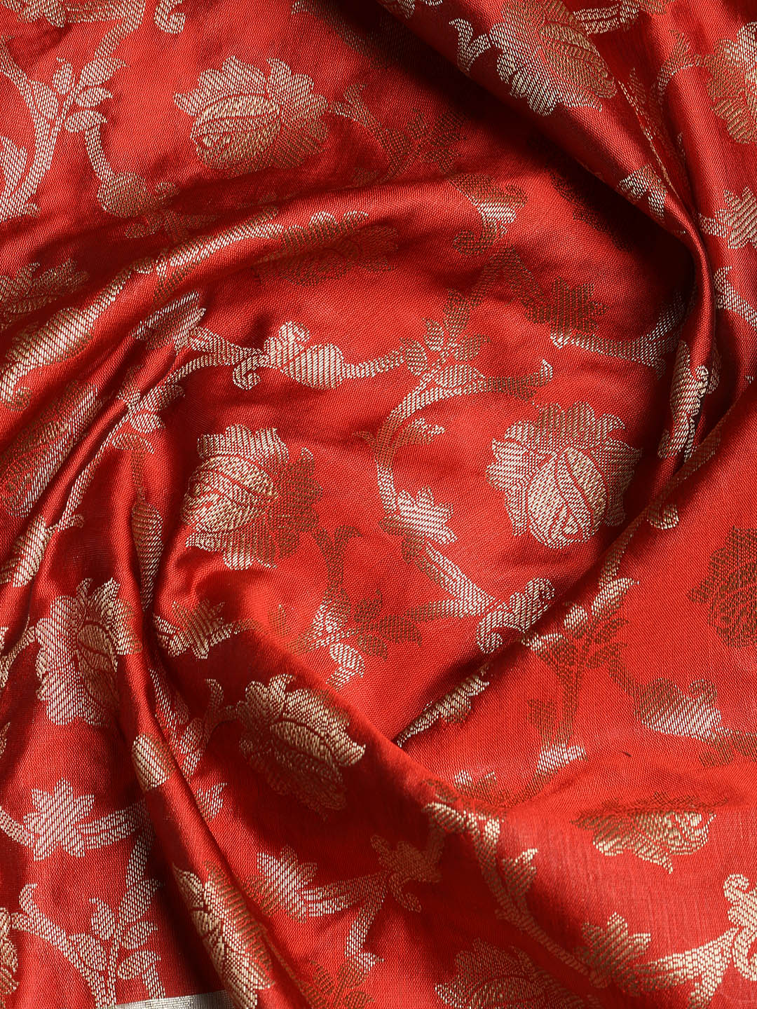 Woven Banarasi Chanderi Unstitched Suit With Dupatta