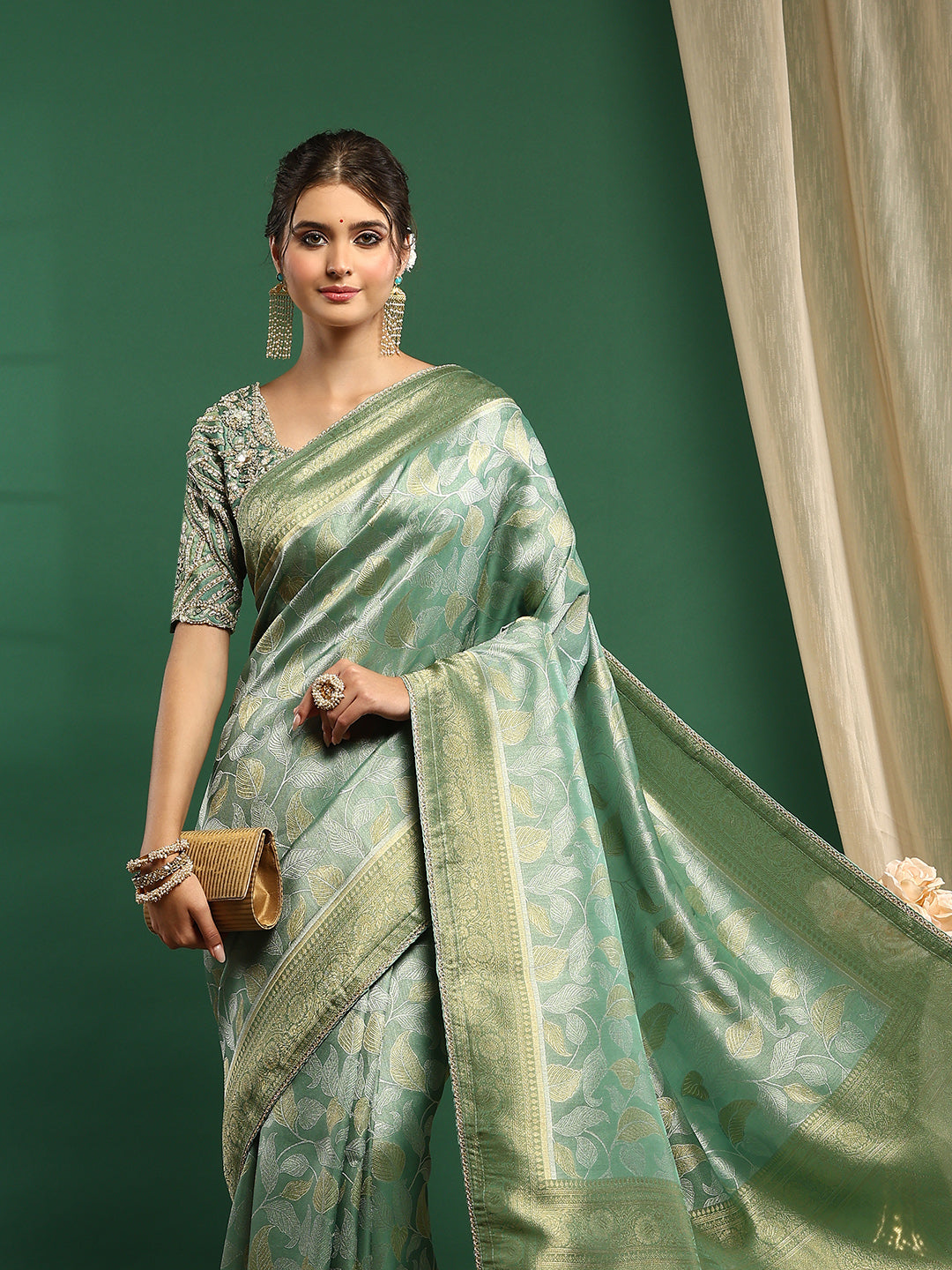 Embroidered Banarasi Saree