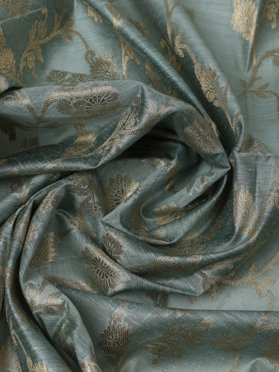 Woven Design Chanderi Unstitched Suit With Pant &amp; Dupatta