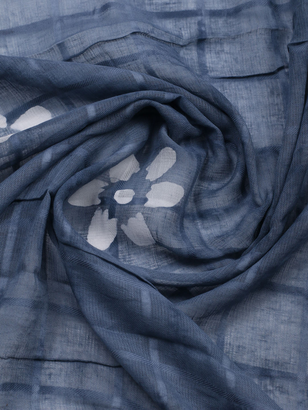 Printed Cotton Blend Unstitched Suit With Pant &amp; Dupatta