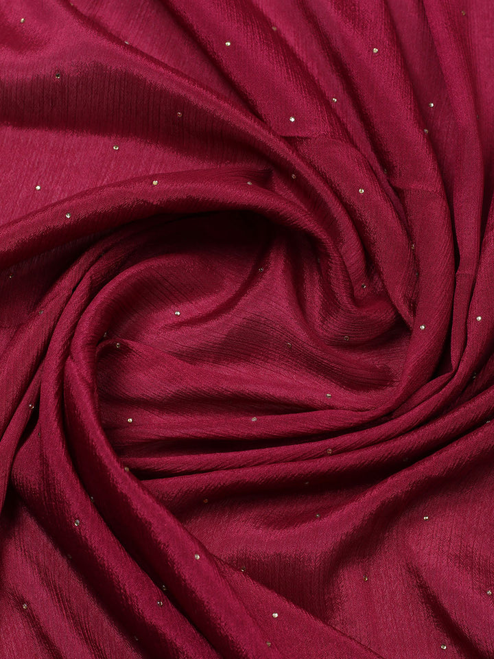 Printed Chinon Unstitched Suit With Pant &amp; Dupatta