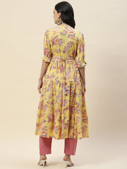 Printed Cotton Anarkali Kurta