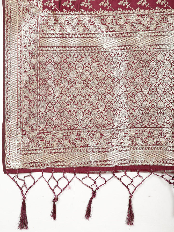 Stone Work Banarasi Woven Saree