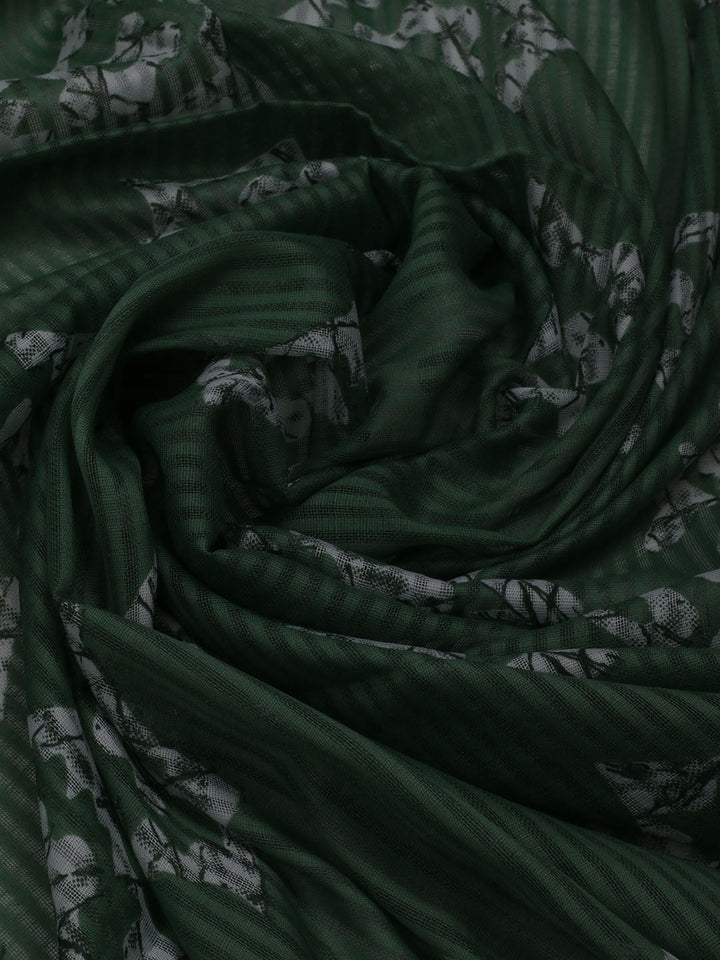 Printed Cotton Blend Unstitched Suit With Dupatta