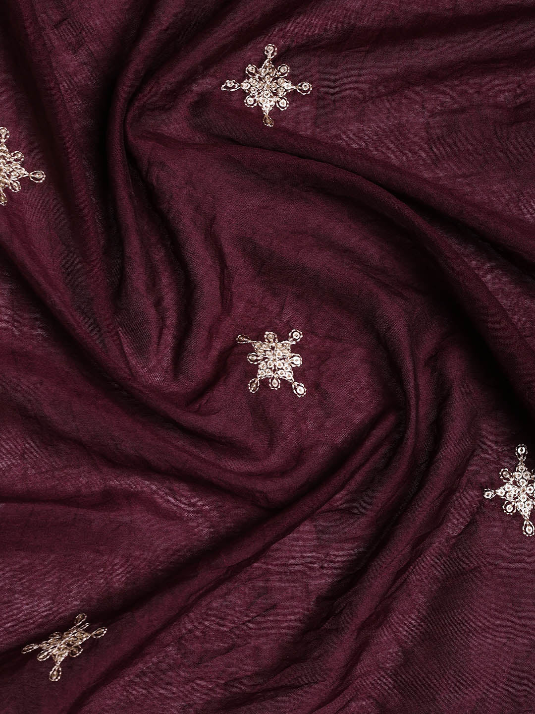 Neck Embroidered Cotton Blend Unstitched Suit With Dupatta