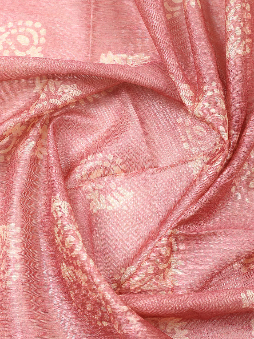 Embroidered Chanderi Unstitched Suit With Pant &amp; Dupatta