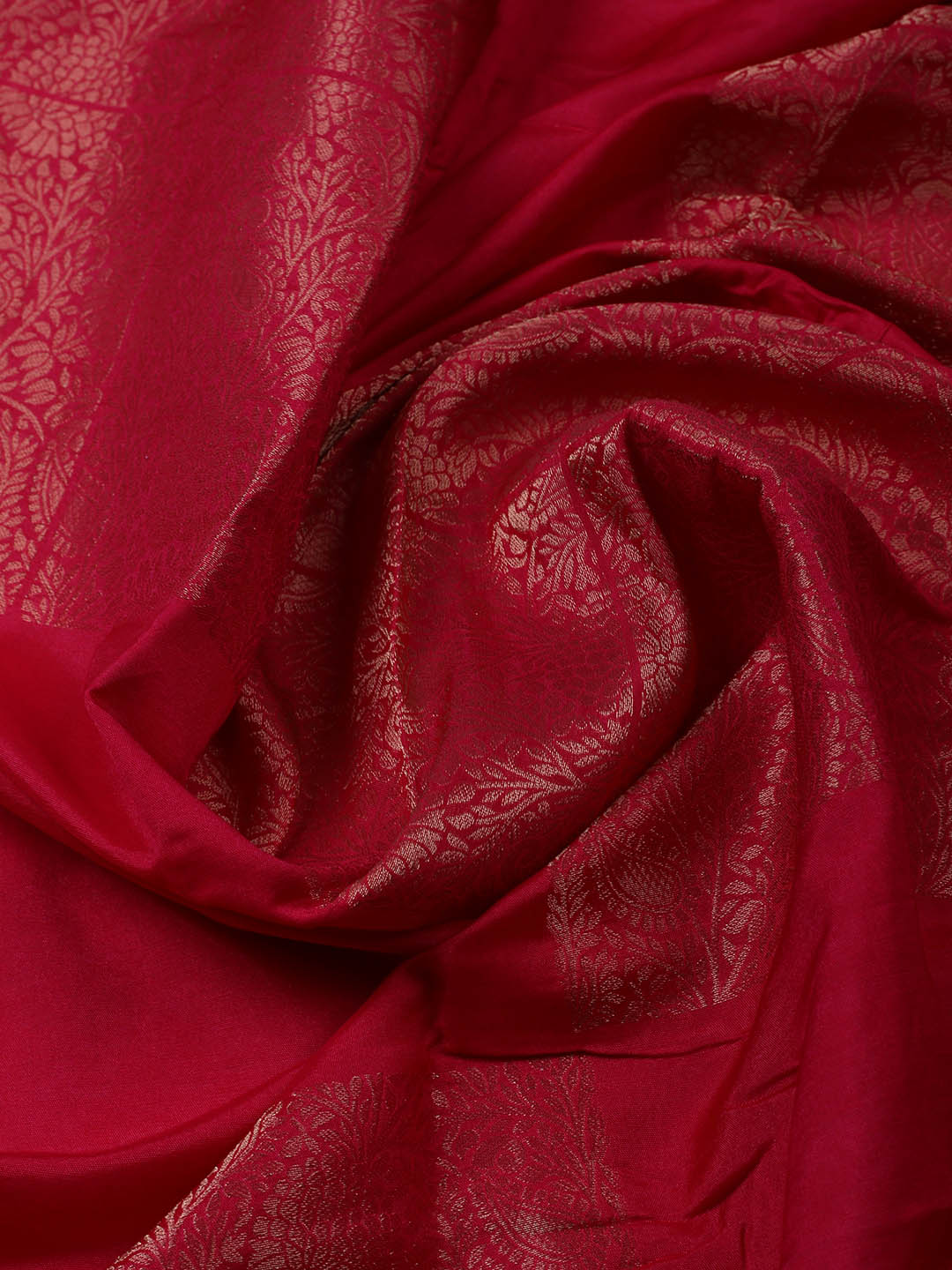 Woven Design Chanderi Unstitched Suit With Pant &amp; Dupatta