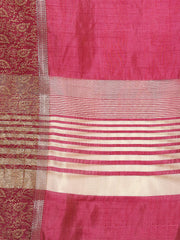 Resham Zari Border Art Silk Woven Saree