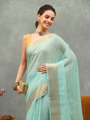 Embroidered Cotton Blend Saree