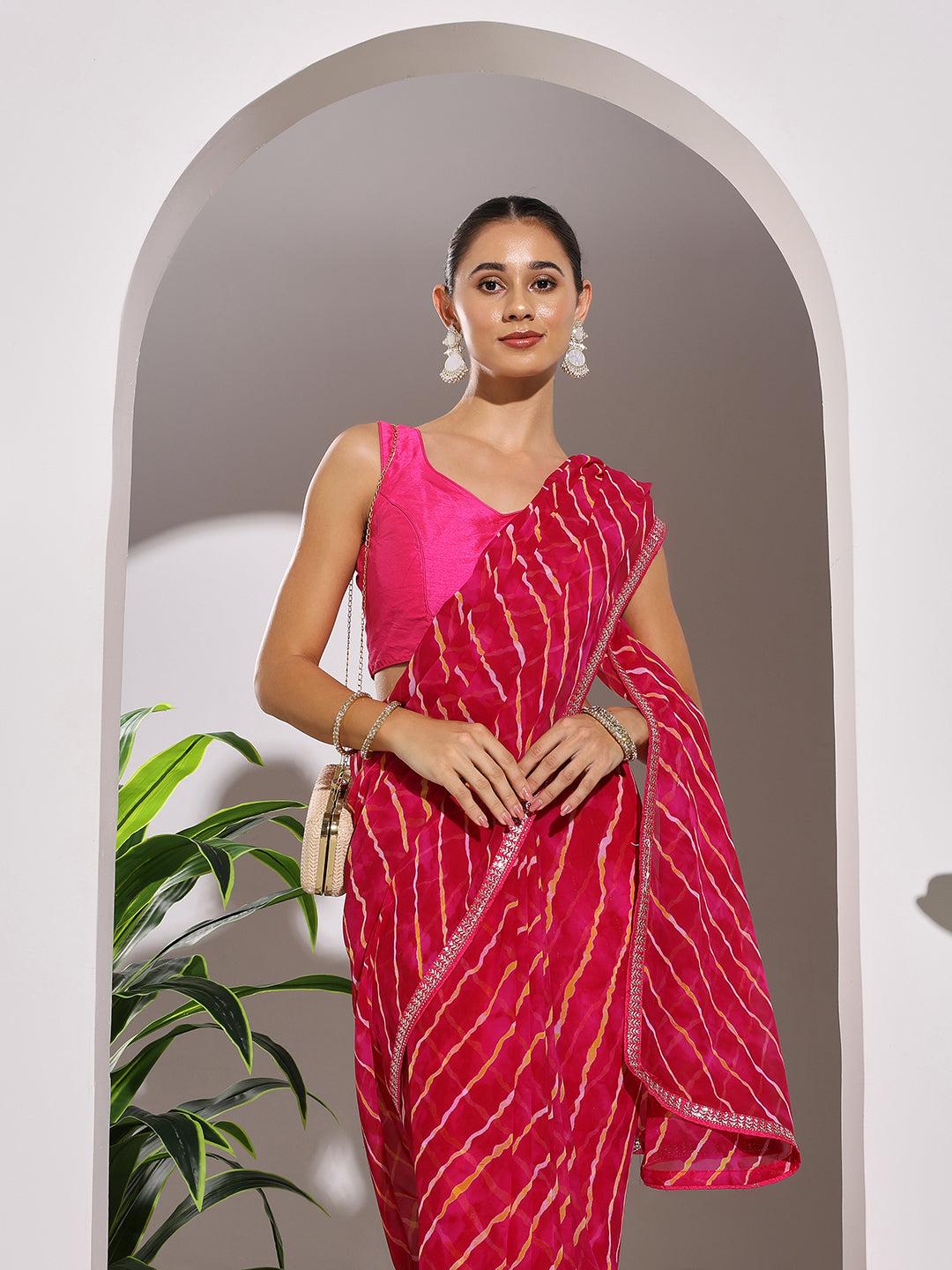 Printed Georgette Saree