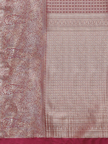 Brocade Zari Jaal Woven Handloom Saree